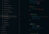 Kolorowe linie kodu CSS na ekranie komputera do tworzenia stron